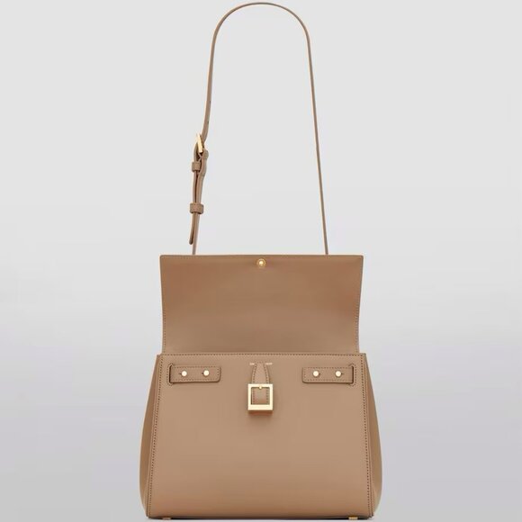 Saint Laurent Fermoir Smooth Calf Leather Handbag - Picture 1 of 12